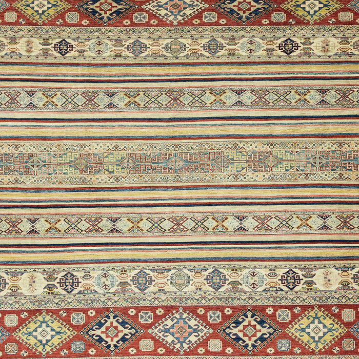 Machine Washable Abstract Brown Gold Rug, wshabs2430