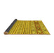 Sideview of Abstract Yellow Modern Rug, abs2430yw