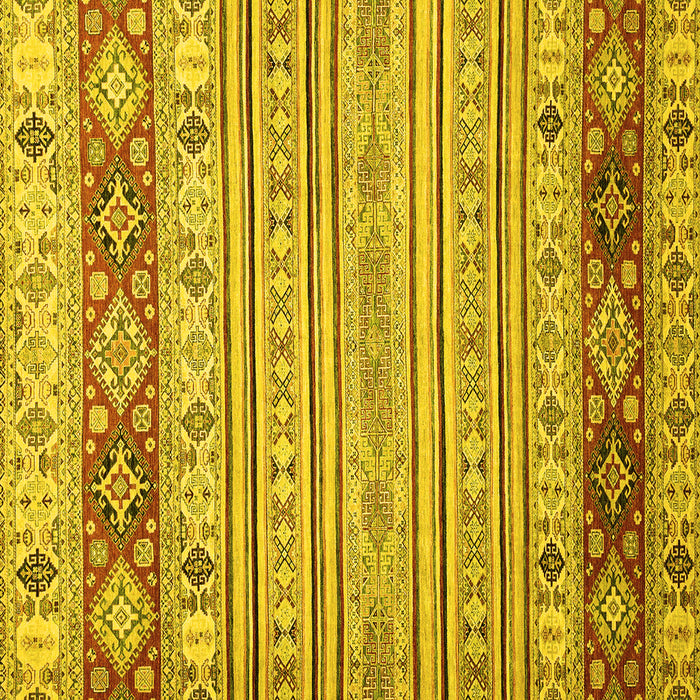 Square Abstract Yellow Modern Rug, abs2430yw