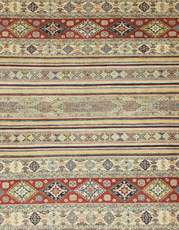 Abstract Brown Gold Modern Rug, abs2430