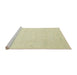 Sideview of Machine Washable Abstract Brown Gold Rug, wshabs2431