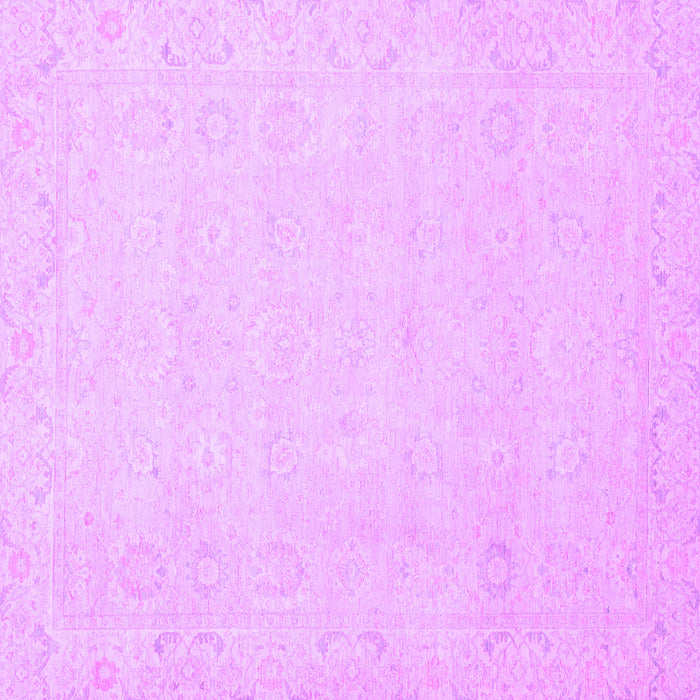 Square Abstract Purple Modern Rug, abs2431pur