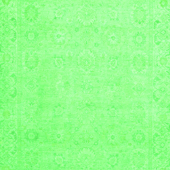 Machine Washable Abstract Green Modern Area Rugs, wshabs2431grn