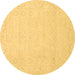 Round Abstract Brown Modern Rug, abs2431brn