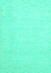 Abstract Turquoise Modern Rug, abs2431turq