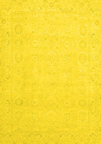 Abstract Yellow Modern Rug, abs2431yw