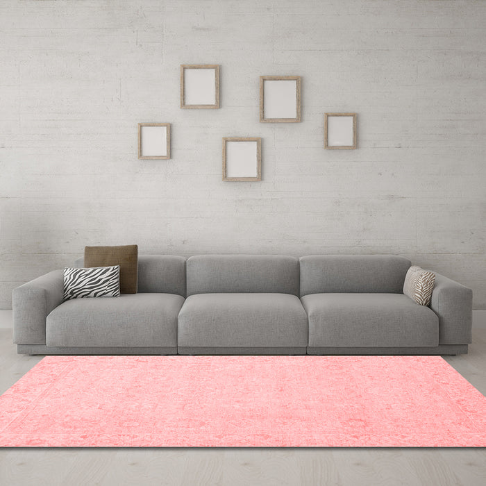 Modern Red Washable Rugs