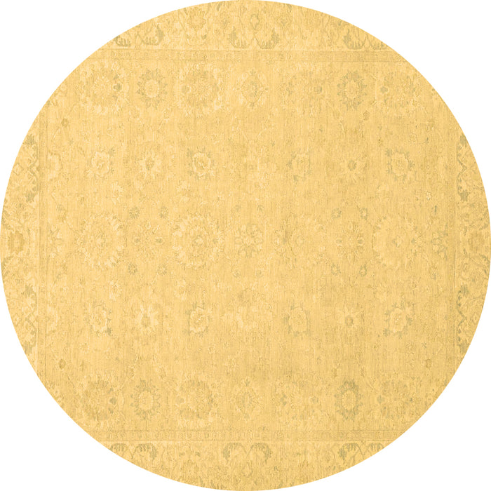 Round Machine Washable Abstract Brown Modern Rug, wshabs2431brn
