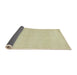 Sideview of Abstract Brown Gold Modern Rug, abs2432