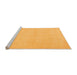 Sideview of Machine Washable Abstract Orange Modern Area Rugs, wshabs2432org