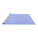 Sideview of Machine Washable Abstract Blue Modern Rug, wshabs2432blu