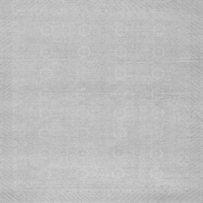 Square Machine Washable Abstract Gray Modern Rug, wshabs2432gry
