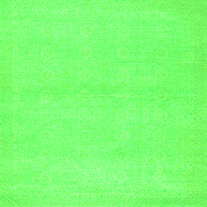 Square Abstract Green Modern Rug, abs2432grn