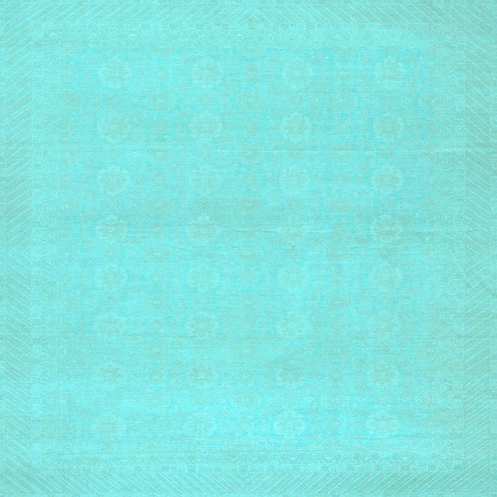 Square Abstract Light Blue Modern Rug, abs2432lblu