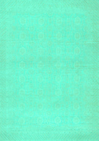 Abstract Turquoise Modern Rug, abs2432turq