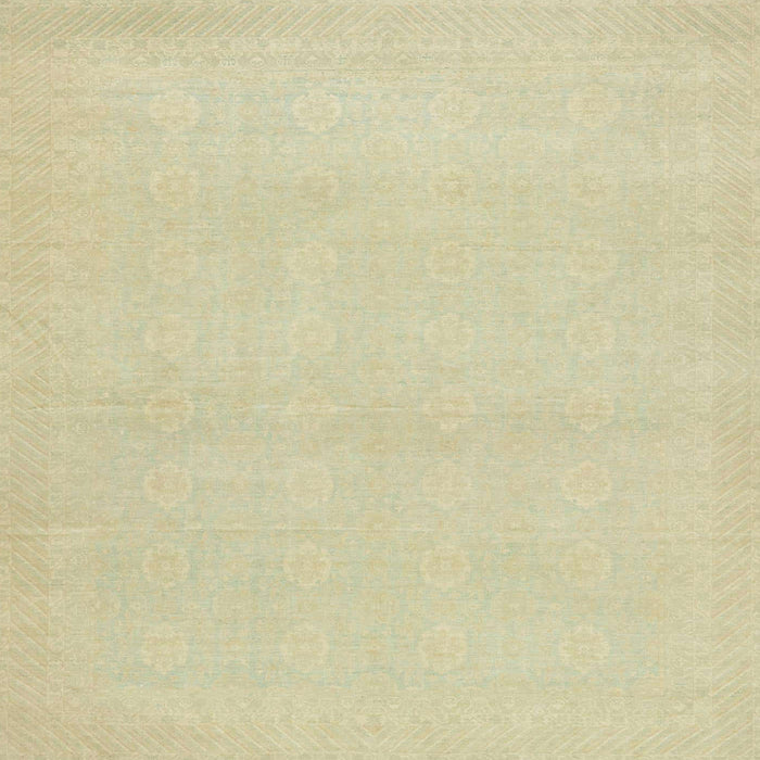 Square Machine Washable Abstract Brown Gold Rug, wshabs2432