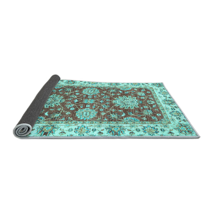 Sideview of Oriental Light Blue Traditional Rug, abs2433lblu