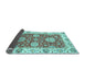 Sideview of Oriental Light Blue Traditional Rug, abs2433lblu