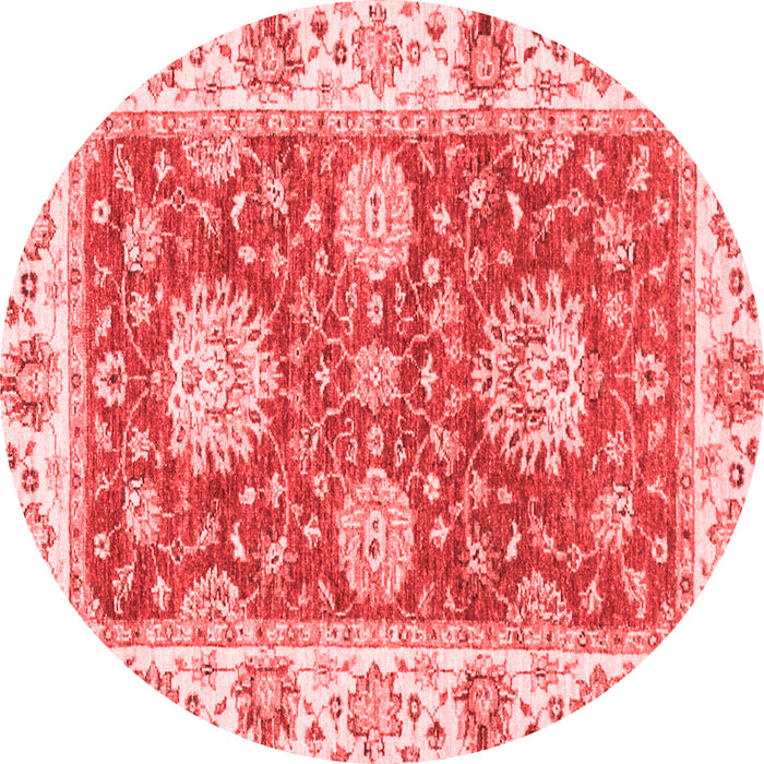 Machine Washable Oriental Red Traditional Rug, wshabs2433red