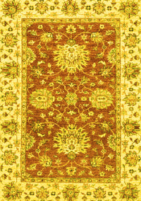 Oriental Yellow Traditional Rug, abs2433yw