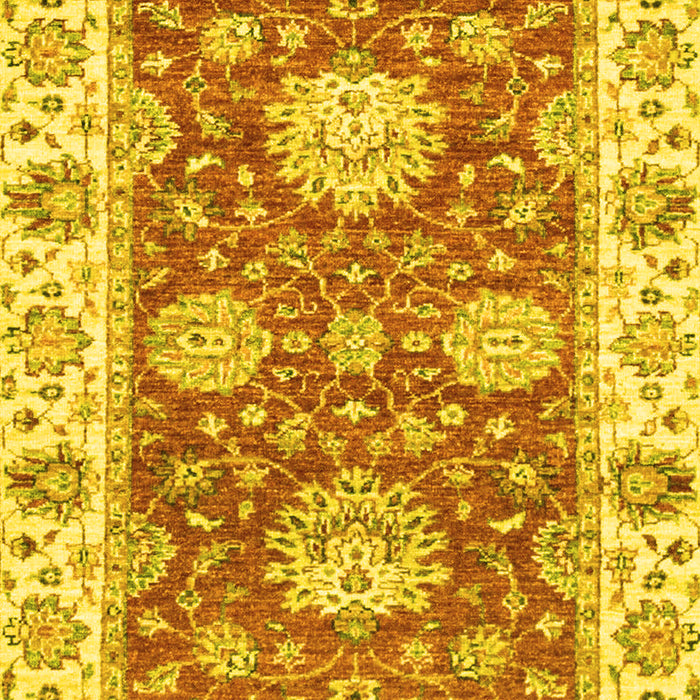 Oriental Yellow Traditional Rug, abs2433yw