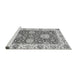 Sideview of Machine Washable Oriental Gray Traditional Rug, wshabs2433gry