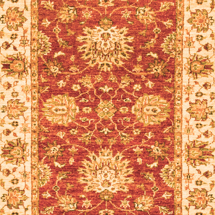 Machine Washable Oriental Orange Traditional Area Rugs, wshabs2433org