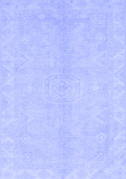 Abstract Blue Modern Rug, abs2434blu