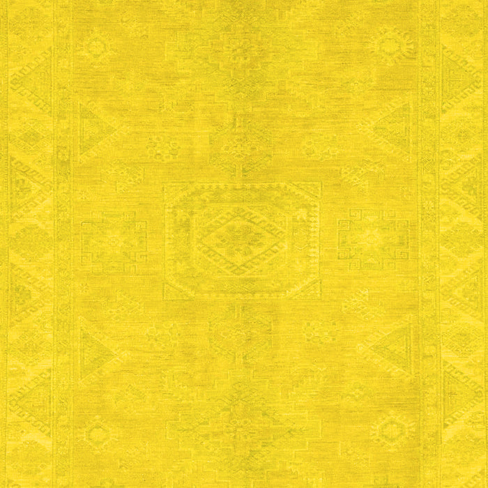 Machine Washable Abstract Yellow Modern Rug, wshabs2434yw