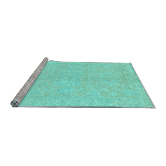 Sideview of Machine Washable Abstract Light Blue Modern Rug, wshabs2434lblu