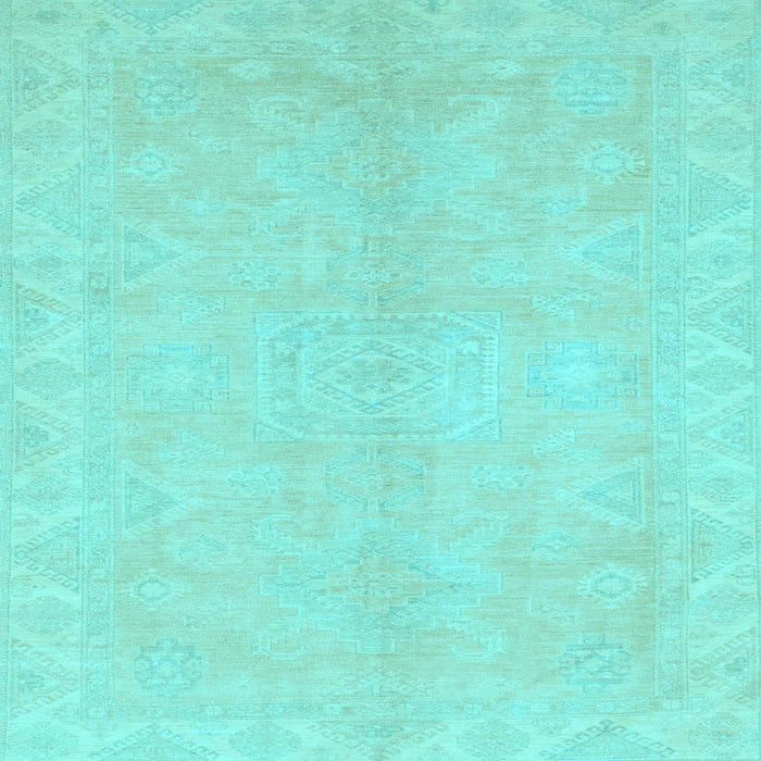 Square Abstract Light Blue Modern Rug, abs2434lblu
