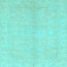 Square Abstract Light Blue Modern Rug, abs2434lblu