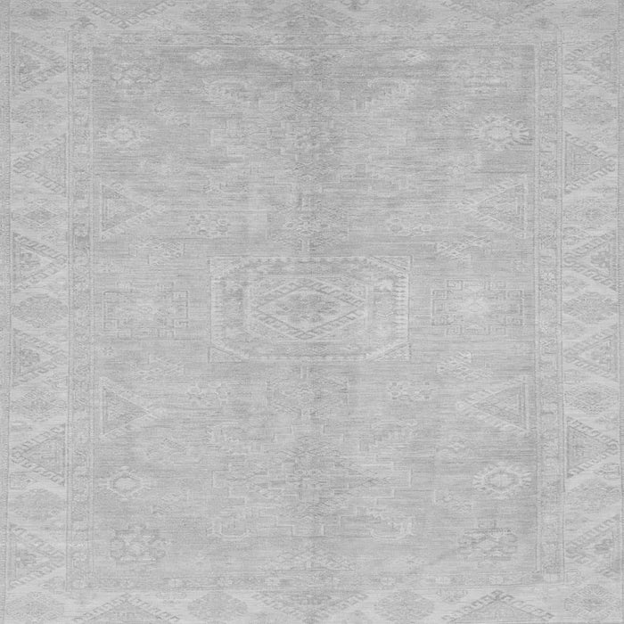 Square Abstract Gray Modern Rug, abs2434gry