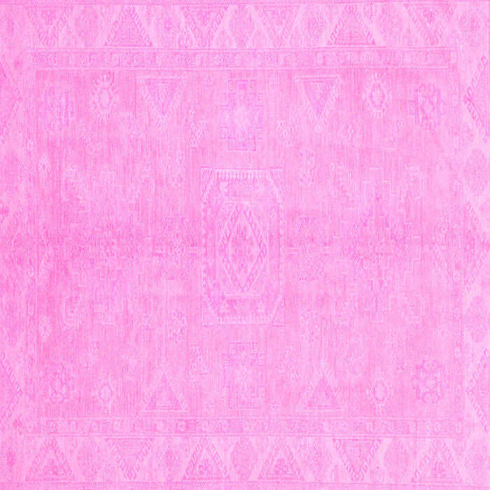 Square Abstract Pink Modern Rug, abs2434pnk