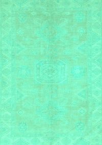 Abstract Turquoise Modern Rug, abs2434turq