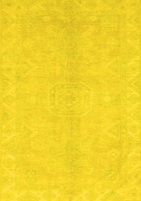 Abstract Yellow Modern Rug, abs2434yw