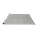 Sideview of Machine Washable Abstract Gray Modern Rug, wshabs2434gry