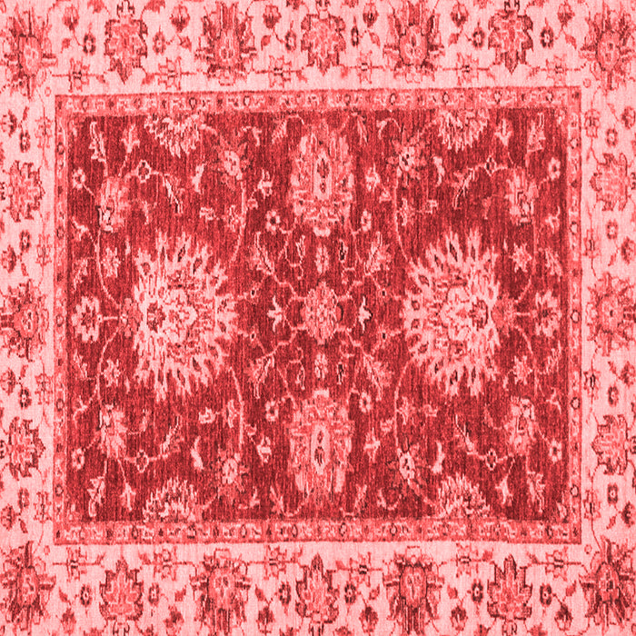 Machine Washable Oriental Red Traditional Rug, wshabs2435red