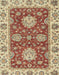 Machine Washable Abstract Chestnut Red Rug, wshabs2435