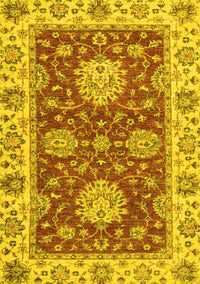 Oriental Yellow Traditional Rug, abs2435yw