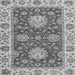 Square Machine Washable Oriental Gray Traditional Rug, wshabs2435gry