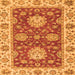 Square Oriental Orange Traditional Rug, abs2435org