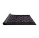 Sideview of Abstract Plum Purple Modern Rug, abs2436