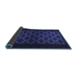 Sideview of Abstract Blue Modern Rug, abs2436blu