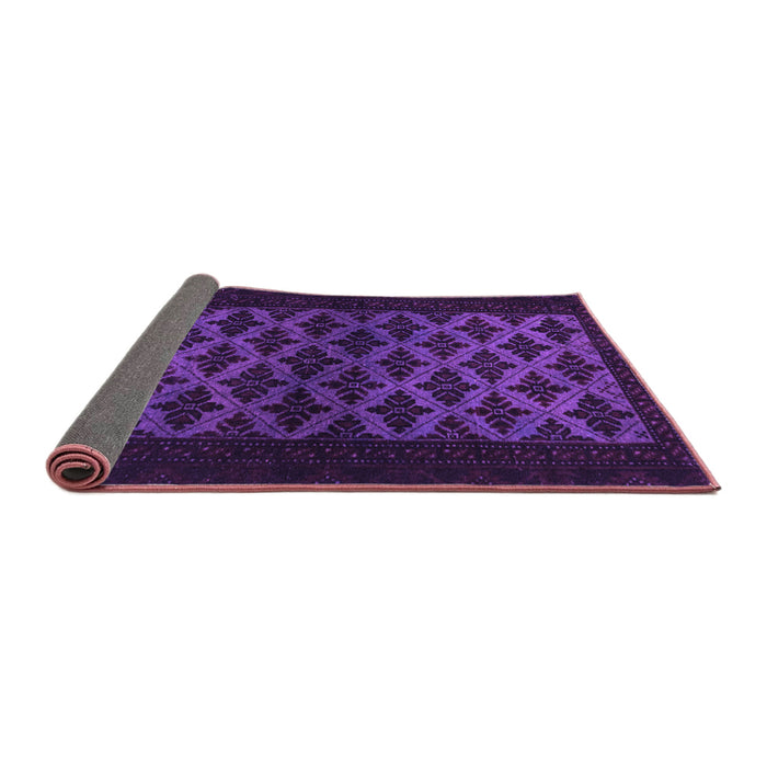 Sideview of Abstract Purple Modern Rug, abs2436pur
