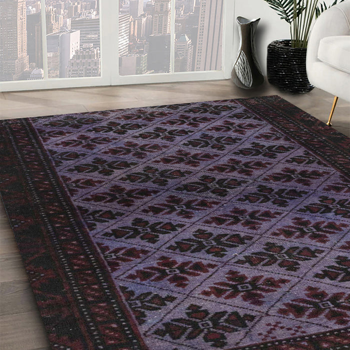 Machine Washable Abstract Plum Purple Rug in a Family Room, wshabs2436