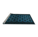 Sideview of Machine Washable Abstract Light Blue Modern Rug, wshabs2436lblu