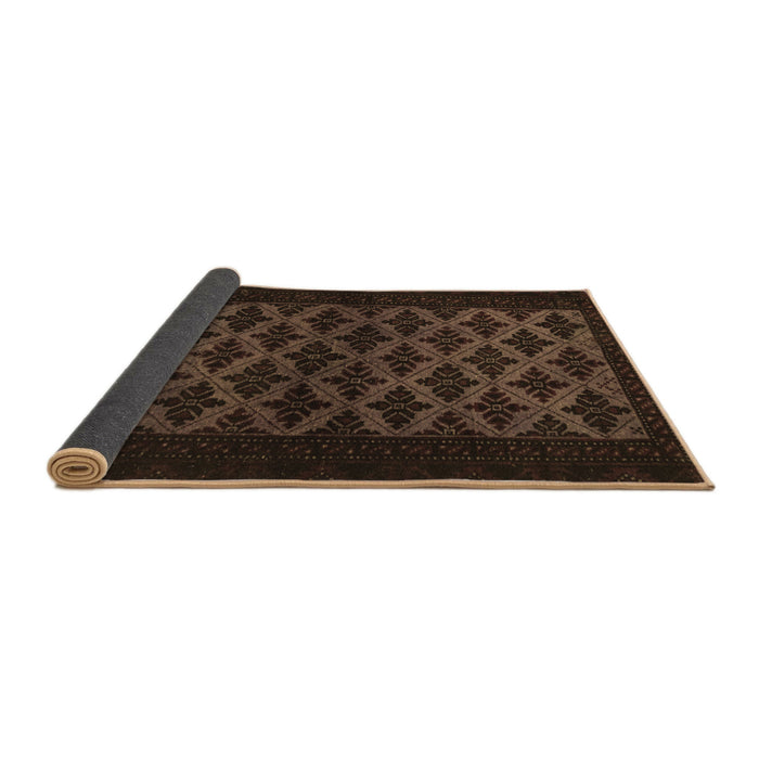 Sideview of Abstract Brown Modern Rug, abs2436brn