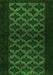 Machine Washable Abstract Green Modern Area Rugs, wshabs2436grn