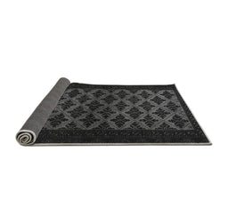 Sideview of Abstract Gray Modern Rug, abs2436gry